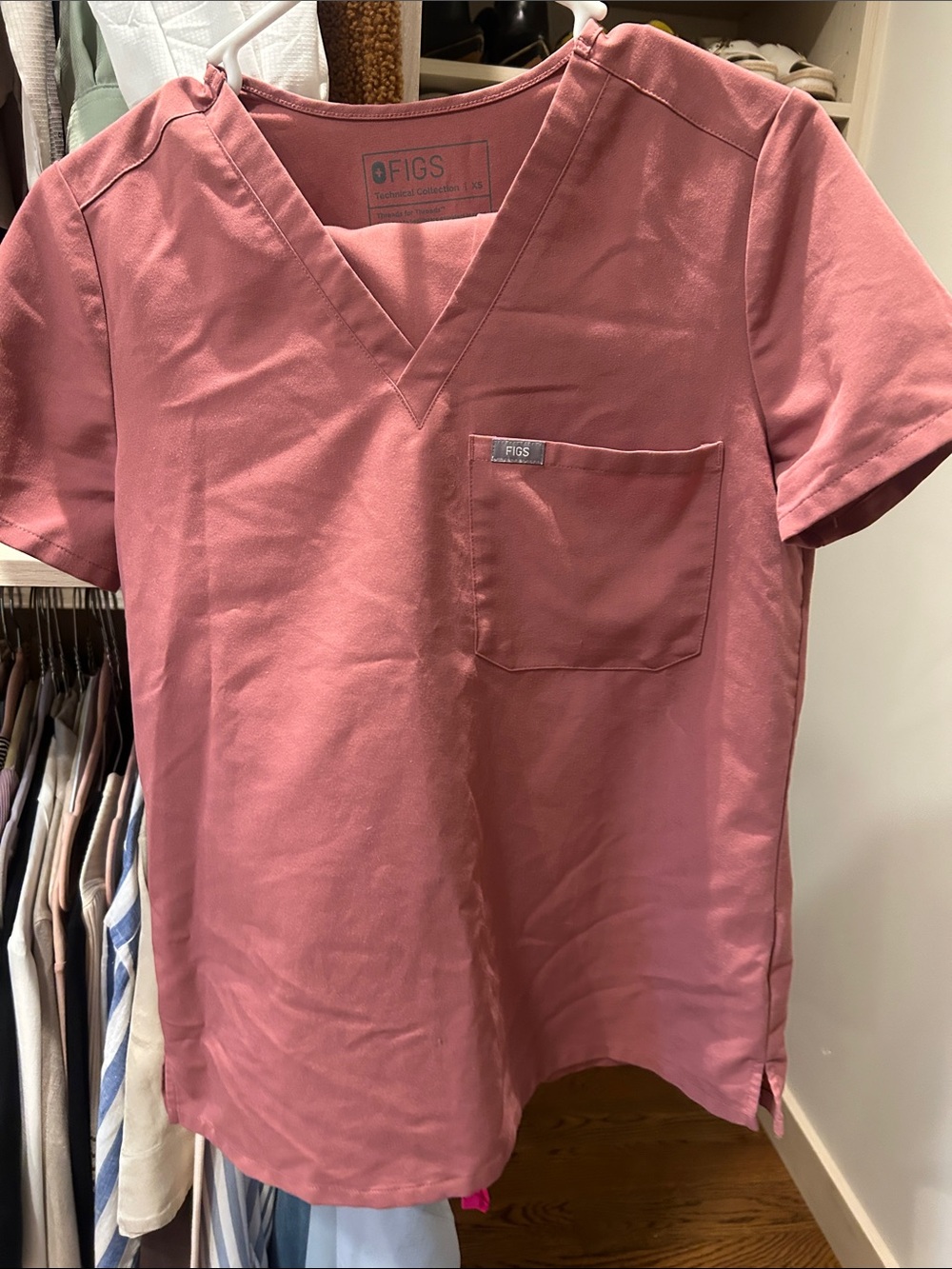 FIGS Womens XS Scrub Set Dusty Rose